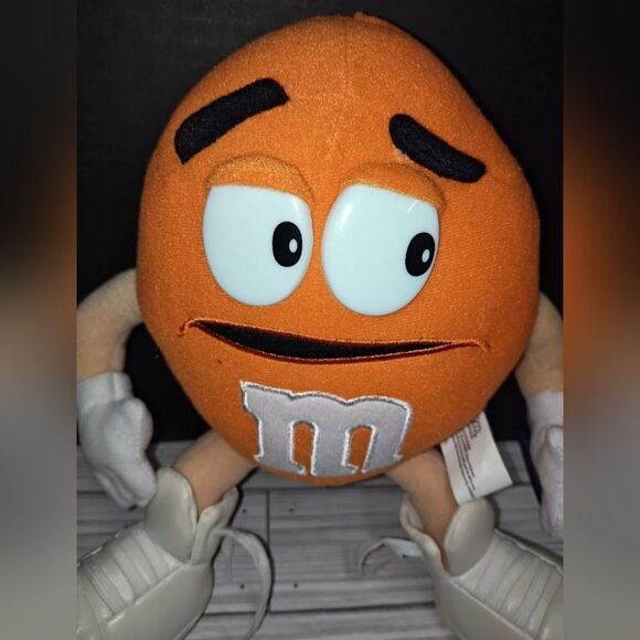 Nanco M&M's Candy Orange Plush Toy Crispy Vintage Mars Incorporated 2001 New - Picture 5 of 8